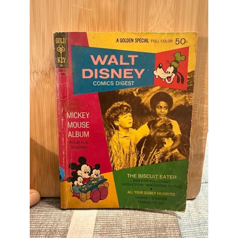 Walt Disney Comics Digest #35 June 1972 Gold Key The Biscuit Eater Mickey Mouse